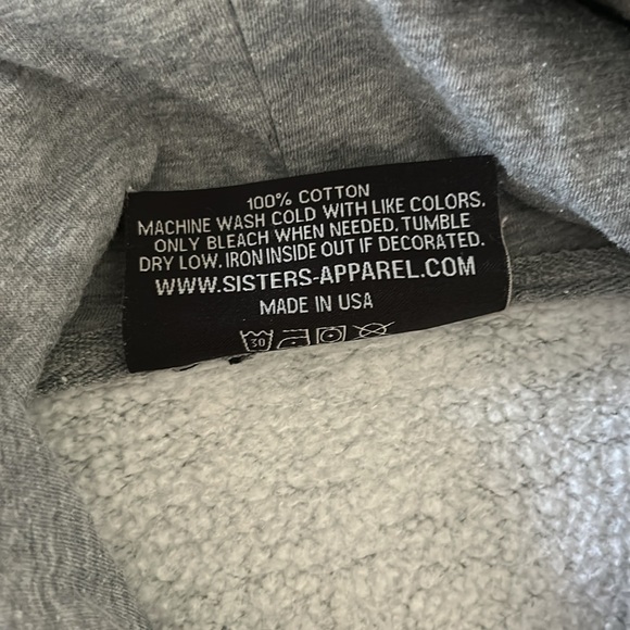 Sisters Apparel gray hoodie - Picture 7 of 7